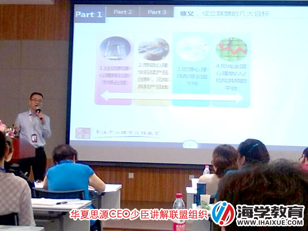 2014年中国心理学行业合作发展研讨会成功召开--陕西海学心理应邀参加本次大会